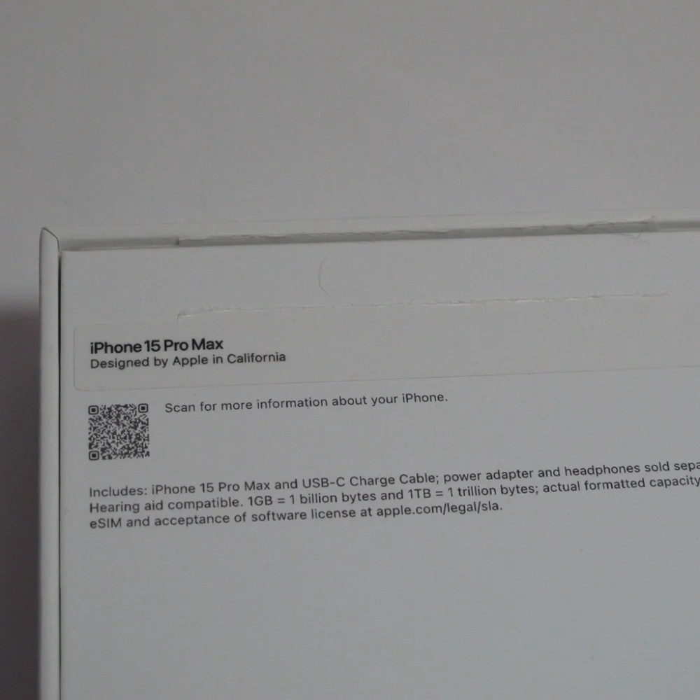 iPhone 15 Pro Max Blue Titanium Empty Box ONLY Collectible